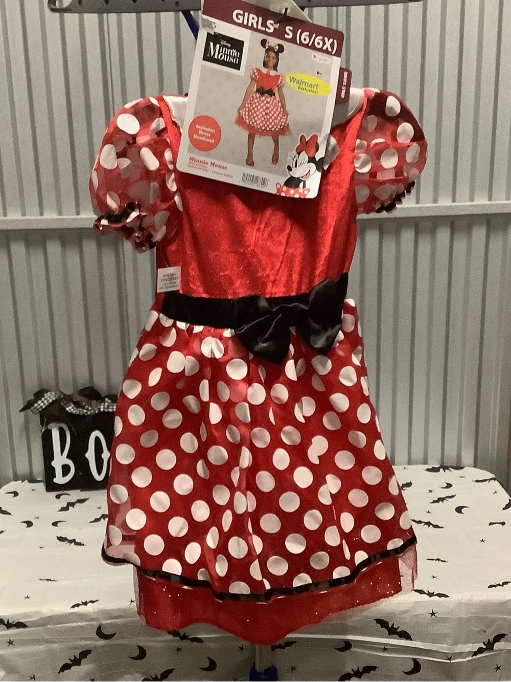 Disney Minnie Mouse Red Polka Dot Girls Halloween Costume - size (6/6x)